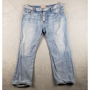 BKE Seth Jeans Mens 40x32 (39x29) Blue Straight Leg Medium Wash Denim Faded